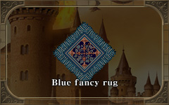 Blue fancy rug
(ꂽO~)