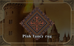 Pink fancy rug
(O~)
